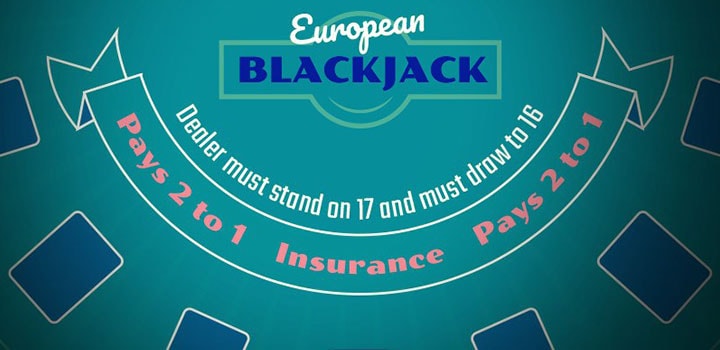 european blackjack layout