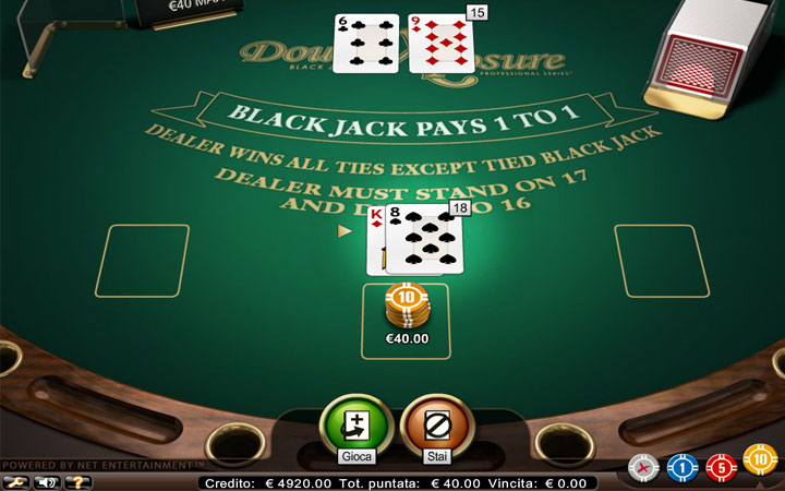 Blackjack a Doppia Esposizione