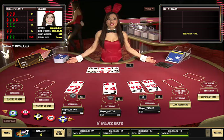 blackjack live playboy croupier