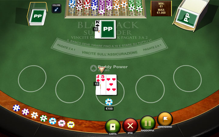 blackjack surrender