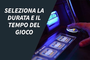 Seleziona la durata e il tempo del gioco