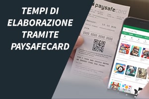 Tempi di elaborazione tramite Paysafecard